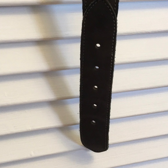 Leather Belt, embroidered panels - Picture 3 of 5